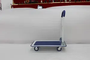 Foldableplatform עגלת עגלה יכול לשמש כדי למשוך מוצרים עגלות בסופרמרקטים, מחסנים וסדנאות