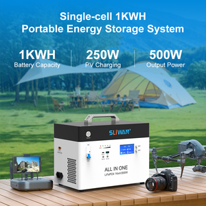 Générateur d'énergie <span class=keywords><strong>portable</strong></span> SLIWAN à onduleur pur sinusoïdal haute efficacité 1KW pour stockage d'énergie solaire et alimentation de secours - Product Image 4
