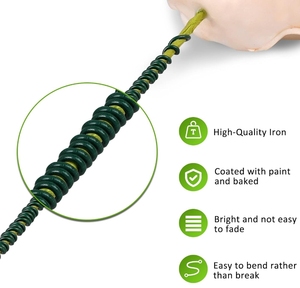 OEM/ODM PVC Tráng Vườn Dây Hoa Tổ Chức Hoa Ếch Dây 2Mm Gà Gốc PVC Màu Xanh Lá Cây 22 20 Đo Hoa Dây - Product Image 6