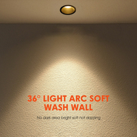 Ushine Angle de faisceau de haute qualité Design Office Hotel Home Aluminium Plafond encastré COB LED Downlight