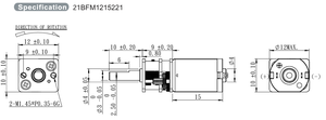 Moteur à engrenages à réduction de vitesse DC 3V N20, rapport 200:1, arbre de sortie 3mm, boîte de vitesses entièrement métallique pour drone RC, caméra, <span class=keywords><strong>cardan</strong></span> - Product Image 4