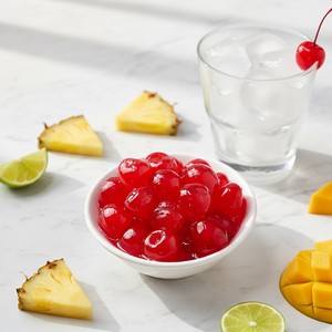 Vente en gros de cerises rouges et vertes glacées de haute qualité, casher, en sirop pour la pâtisserie, en seaux de 5 kg - Product Image 5