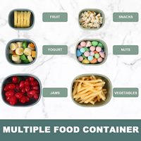 Stockage des aliments en silicone avec couvercles Boîte à bento de camping en silicone pliable pour cuisine ODM et OEM