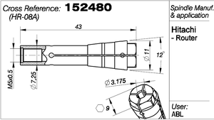 PCB CNC makinesi mili aracı collet HR08A collet aracı tutucu - Product Image 3