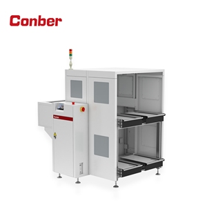 Conber Dual Magazine Ok/Ng Unloader Motor PCB Handling Machine Push Rod Protection Full Dust Cover Optional Reverse Unloading - Product Image 1
