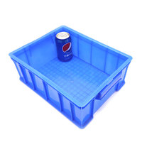Caisse en plastique ZNPB006 robuste, empilable, emboîtable, recyclable et écologique pour le stockage de pots à épices, de bouteilles de condiments et autres contenants.