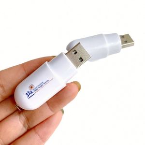 Memoria USB con Forma de Pastilla de Plástico, Impresión de Logotipo Personalizado a Color para Eventos Promocionales - Product Image 1