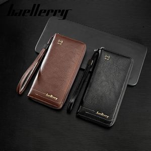 Nuovo <span class=keywords><strong>Portafoglio</strong></span> Baellerry RFID con Cerniera per Giovani, Grande Capacità, Multi Scomparto, Fermasoldi per Uomo, Minimalista, Nero, Lungo - Product Image 5