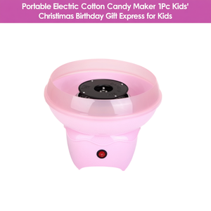 Macchina elettrica portatile della caramella di cotone 1Pc del regalo di natale dei bambini del compleanno espresso per i bambini - Product Image 1