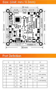 HS 5MP <span class=keywords><strong>AHD</strong></span> Board CCTV Hot Bán máy ảnh PCB board chất lượng cao mô-đun máy ảnh tùy chỉnh UTC <span class=keywords><strong>OSD</strong></span> menu TVI trong âm thanh 2 chiều PWM O - Product Image 5