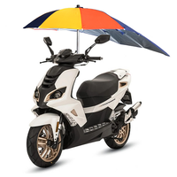 Parasol pour scooter électrique multicolore, imperméable et anti-UV, impression de logo personnalisée, pare-soleil universel pour moto