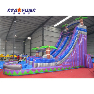 Commercial Giant Marble Palm Inflatable Castle Water <strong>Slide</strong> for Adults Bounce House Water <strong>Slide</strong> for Kids Model <strong>Number</strong> Bouncy - Product Image 4