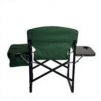 Chaise de camping pliante portable d'extérieur en alliage d'aluminium, fauteuil de loisirs réglable avec cadre tubulaire plat