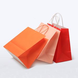 Promotional Paper <b>Bag</b> Custom Paper <b>Bags</b> with Your Own Logo Food Clothes <b>Gift</b> Shopping Brown Kraft Paper <b>Bag</b> with Handle - Product Image 3