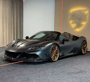 Nouveau kit carrosserie en fibre de carbone pour Ferrari SF90, style KY, comprenant lèvre avant, diffuseur, spoiler et jupes latérales, avec caractéristiques SF90 - Product Image 3