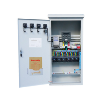 Armoire de distribution électrique multi-portes personnalisable IP54 XL-21 380V, panneau de commande électrique métallique pour l'automatisation industrielle