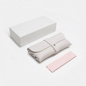 Gm – ensemble d'étuis à lunettes blancs rectangulaires, trois pièces, couleur unie, pour lunettes, été 2021, haute résistance, importés, n° 8 8 9in - Product Image 2