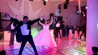 Panneau de sol de danse magnétique portable 3D en miroir, IP54, sol de danse interactif, sol de danse LED pour mariages