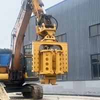 KS40 Pile driver hydraulique à prise latérale pour excavatrice, avec 4 excentriques