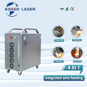 Máquina de limpeza e corte a laser de fibra portátil 4 em 1 multifuncional 1kw 1.5w 2kw soldadores a laser