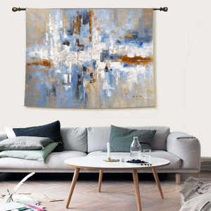 Tapiz de Pared Personalizable al por Mayor de B&C ART, Diseño Nórdico Ecológico, Tejido de Algodón con Estampado de Oso Creativo, Impresión de Inyección de Tinta Cuadrada - Product Image 4