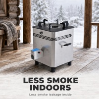 Ventilateur souffleur moderne pour poêle à bois, corps en acier inoxydable, foyer soudé épaissi pour cuisson extérieure et jardin