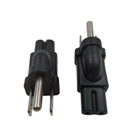 Adaptateur secteur NEMA 5-15P vers IEC C7, convertisseur CA 15A 125V US 3 broches vers 2 broches (prise américaine) pour ordinateur portable, console de jeu, téléviseur, imprimante.