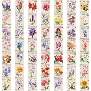 50 Pegatinas <span class=keywords><strong>de</strong></span> Vinilo Impermeables con Diseños <span class=keywords><strong>de</strong></span> Flores y <span class=keywords><strong>Sellos</strong></span> Vintage <span class=keywords><strong>de</strong></span> Dibujos Animados para Guitarra, Cuaderno, Equipaje, Manualidades y Regalos - Product Image 6