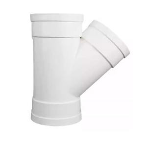 Raccords de tuyaux de drainage en T en <span class=keywords><strong>PVC</strong></span> <span class=keywords><strong>45</strong></span> degrés de diamètre égal réduisant 50 raccords de tuyauterie en T 75 110Y Type <span class=keywords><strong>raccord</strong></span> coudé en <span class=keywords><strong>Pvc</strong></span> en T - Product Image 1