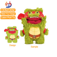 Sampel cepat mainan boneka Ninja kustom boneka hewan lembut Desain boneka mainan lembut Anime kustom Moq rendah mainan mewah kustom