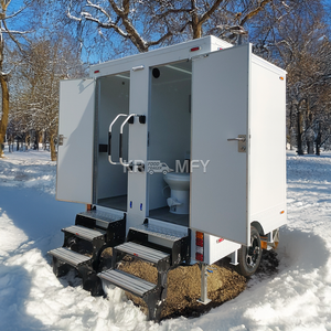 Environmental Eco-Friendly Durable Galvanized Steel <b>Portable</b> <b>Toilet</b> Trailer for Wedding Apartment & Office Building Use - Product Image 2