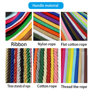 Sacs cadeaux en papier cartonné recyclable avec logo personnalisé, impression offset, cordon de serrage, pour chaussures et artisanat - Product Image 6