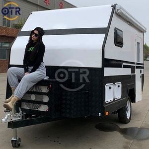 Caravane mobile de camping Black Rhino Electric 11 pieds en acier extensible haute intensité tout-terrain Nomad avec salle de bain, couleur personnalisable - Product Image 1