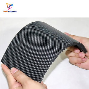 TOPvision 360&deg; Degree Flexible LED Display Column Roof <strong>Billboard</strong> Circular Curved Cylinder Panel Rollable for Elevator Animation - Product Image 5