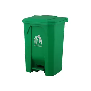 Wholesale 30L PP Mobile Medical Plastic Pedal Trash Cans Garbage Bin Waste Container For Hospital