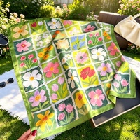 Gladde chiffon vierkante sjaal bandana ademende formele hoofddoek tas camouflage bloemen multifunctioneel voor werkafspraakjes accessoire