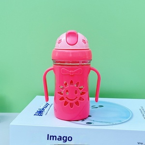 แก้วน้ำเด็กอนุบาลแบบหลอดดูด พลาสติกใส ชั้นเดียว แบบหลอด - Product Image 2