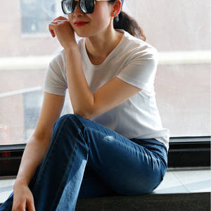 <span class=keywords><strong>T</strong></span>-<span class=keywords><strong>Shirt</strong></span> in <span class=keywords><strong>cotone</strong></span> 100% di alta qualità da <span class=keywords><strong>donna</strong></span> classica <span class=keywords><strong>Basic</strong></span> a maniche corte - Product Image 2