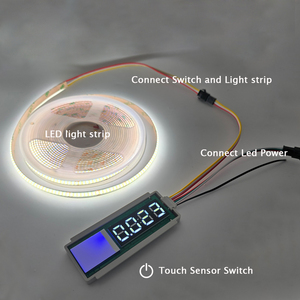 12V LED Gương phòng tắm với nhiệt độ hiển thị một nút cảm ứng dimmer điều khiển cảm biến điện dung cảm ứng chuyển đổi - Product Image 6