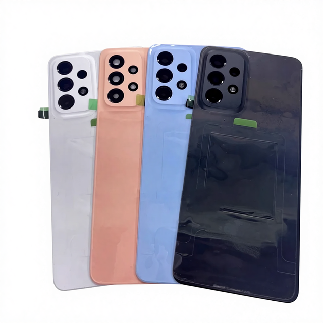 Back Glass Battery Cover for Samsung Galaxy A33 5G A336B Back Cover Repair Parts With / Without Lens