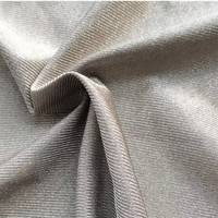 Tissu extensible doux et lavable 100 % en fil enduit d'argent teint pour doublure de tissu Faraday bloquant les EMF/RFID/EMI/RF