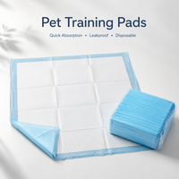 Vente en gros de tapis absorbants jetables pour animaux de compagnie, super absorbants, anti-fuites, pour chiots en voyage, OEM, marque privée