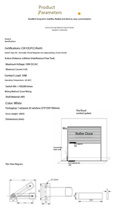 Wireless Rolling Shutter Door Sensor <strong>Garage</strong> Gates Magnetic Detector Thickening Switch Anti-theft Home <strong>Alarm</strong> <strong>System</strong> - Product Image 4