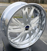 Jantes forgées RCSR Deep Dish 20 22 26 28 24 pouces en alliage T6061, multi-rayons brossés, jante 2 pièces 5x127 5x120 pour voitures de luxe