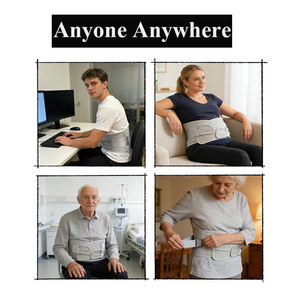 <span class=keywords><strong>Ceinture</strong></span> de soutien lombaire unisexe respirante pour le bas du dos, soulagement des douleurs dorsales, sciatique, hernie discale, scoliose, entraînement - Product Image 1