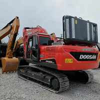 Excavatrice sur chenilles Doosan DX225LC d'occasion, 22 tonnes, prête à l'exportation, sans fuite d'huile, pour les sites mondiaux à forte demande