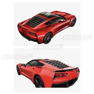 Garniture de fenêtre triangulaire arrière de type « Shark Cheek » pour Chevrolet Corvette C7 2014-2019, cache de garniture de fenêtre latérale arrière, accessoires automobiles - Product Image 5