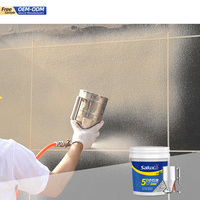 Revêtement Liquide Extérieur Écologique en Acrylique Effet Pierre Marbre, Texture Rugueuse, Résistant à l'Eau, Couleurs Personnalisables pour Murs de Bâtiments