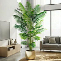 Palmier Areca Artificiel de 7 Pieds, Plante Artificielle en Pot, Grande Plante Artificielle pour l'Intérieur, Salon, Bureau, Décoration de la Maison