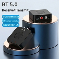 Émetteur-récepteur audio NFC BT 5.0 2 en 1, adaptateur audio sans fil pour TV, stéréo domestique RCA AUX 3,5 mm, son HiFi